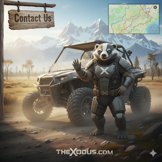 theXodus Badger Mascot Contact Us